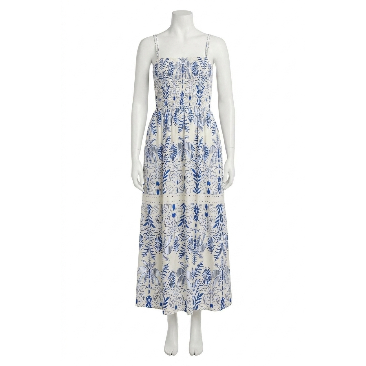 New Z Supply Nadine Palm Maxi Dress In Nautical